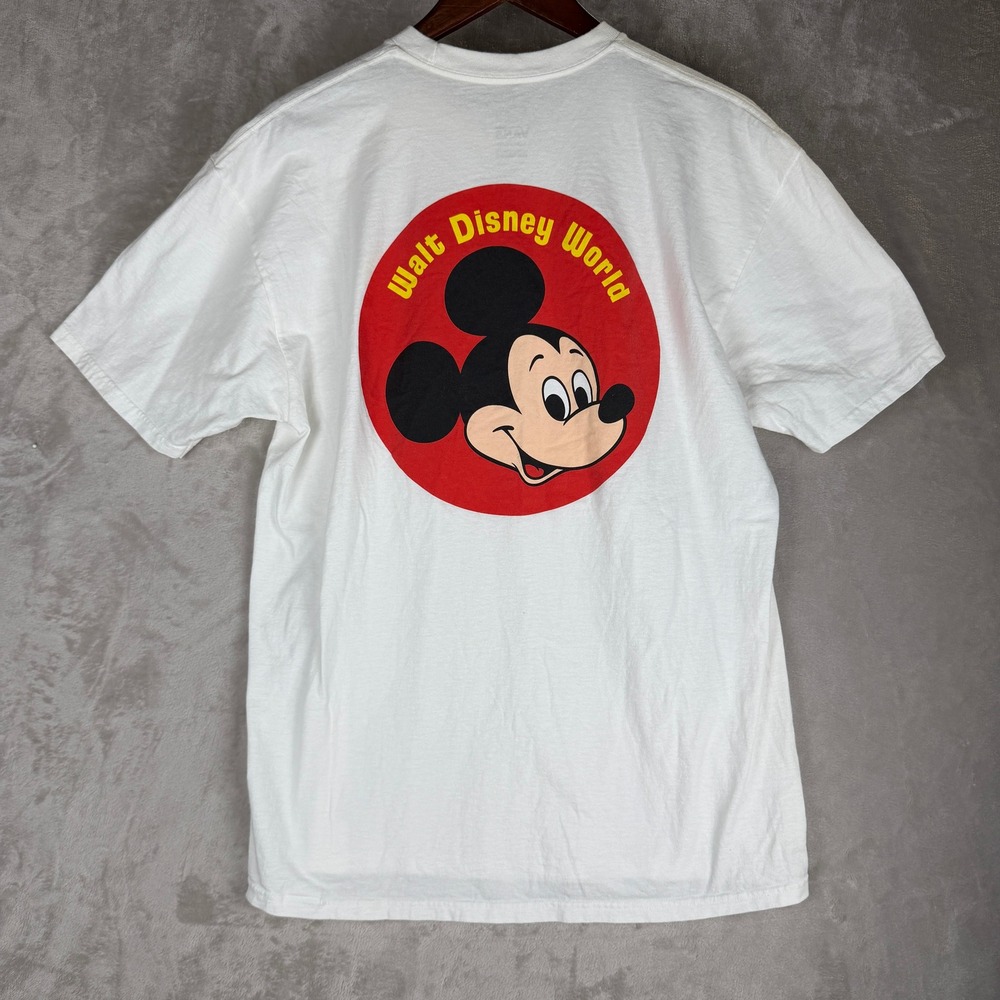 Vans x Walt Disney World Mickey Mouse White Graphic T-Shirt Mens XL Classic Fit